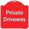 Signmission Private Driveway 3 Heavy-Gauge Aluminum Architectural Sign, 18" x 18", RW-1818-9782 A-DES-RW-1818-9782 - alternate 1